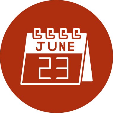 Takvim simgesi tasarımı, vektör illüstrasyonu