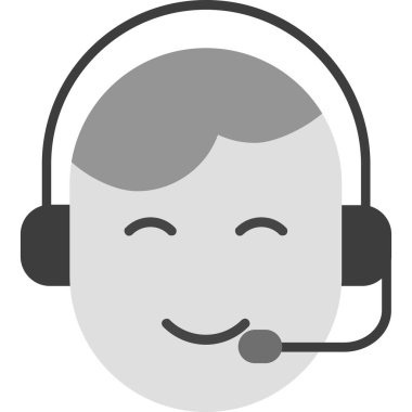 çağrı merkezi müşteri simgesi - taslak biçimi