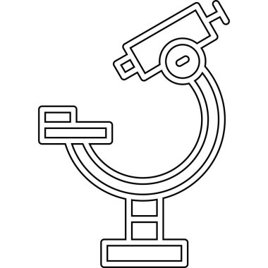 teleskop simgesi vektör illüstrasyonu