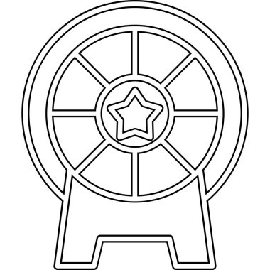 Bir yıldızın vektör illüstrasyonu