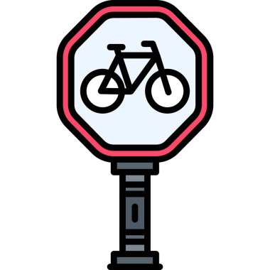 bisiklet ikonu vektör illüstrasyonu