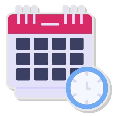 Son teslim tarihi web simgesi. Basit tasarım. vektör illüstrasyonu