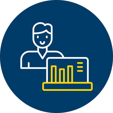 İş simgesinin vektör illüstrasyonu