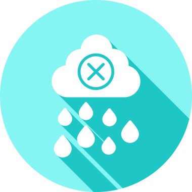 Yağmur. Web simgesi basit illüstrasyon