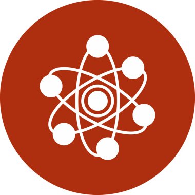 atom simgesi vektör illüstrasyonu