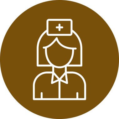 Kadın doktorun vektör çizimi