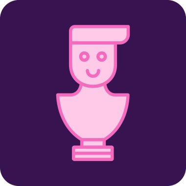 Kabuk simgesi soyut arka grubunda izole