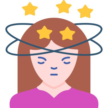 Yıldızlı kadın. Basit tasarım