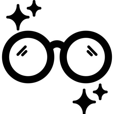 Gözlük simgesi taslak biçiminde