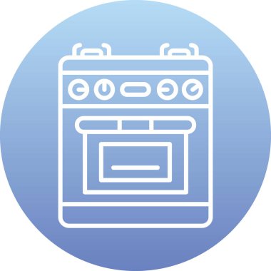 Fırın. Web simgesi basit illüstrasyon