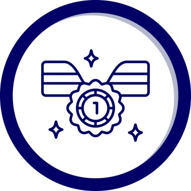 Madalya. Web simgesi basit tasarım