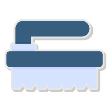 Bir karikatür kağıt çıkartmasının vektör çizimi