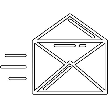 zarf e- posta simgesi izole edildi