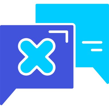 Konuş. Web simgesi basit illüstrasyon