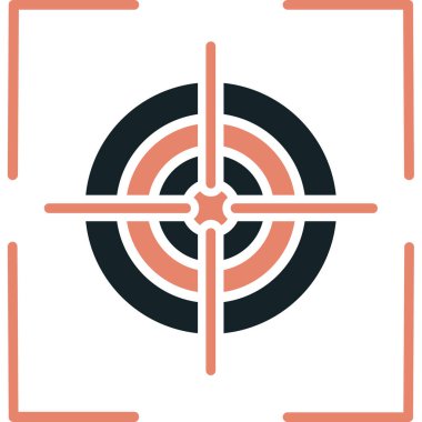 hedef simge vektör illüstrasyonu