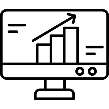 Analytics vektör hat simgeler