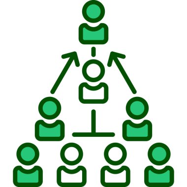 Takım çalışmasının vektör illüstrasyonu