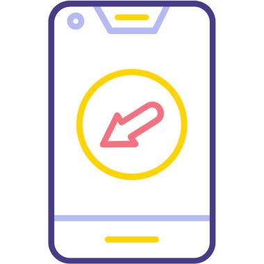 cep telefonu simgesi modern vektör illüstrasyonu