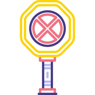 Dumanlı ikon vektör illüstrasyonu yok