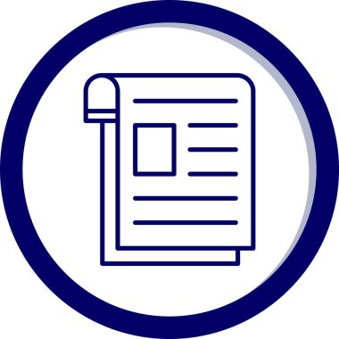 kitap simgesi vektör illüstrasyonu