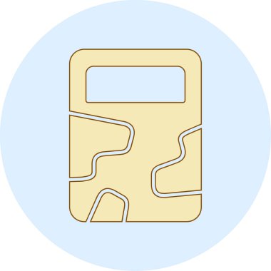 Harita simgesi. modern düz biçim vektör illüstrasyonu.