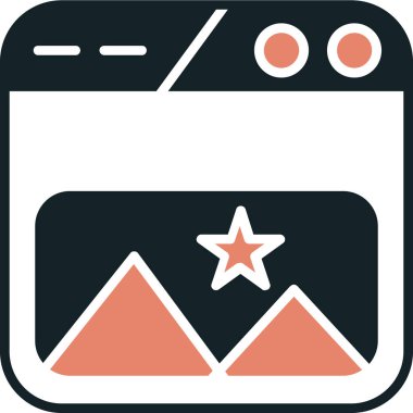 Web kamera simgesi, vektör çizim