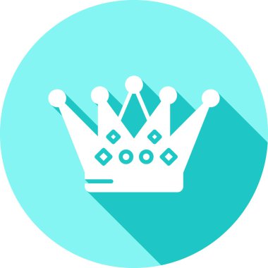 Taç. Web simgesi basit illüstrasyon