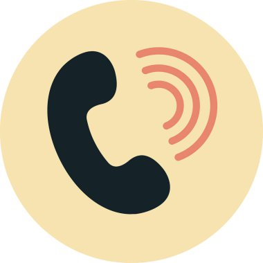 Çağrı. Web simgesi basit illüstrasyon