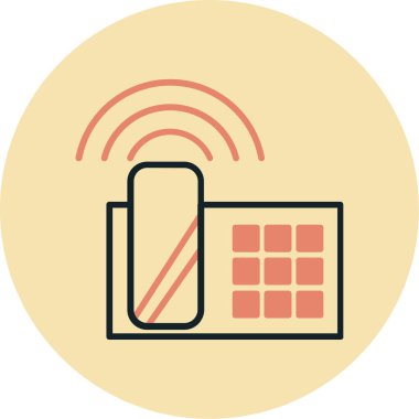 Cep telefonu. Web simgesi basit tasarım