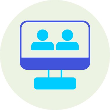 konferans ikonu vektör illüstrasyonu