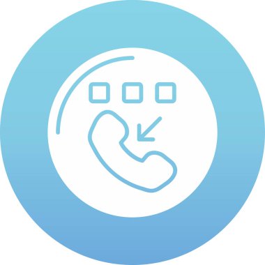 Telefon simgesi vektör illüstrasyonu