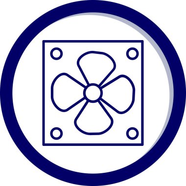 Çiçek simgesinin vektör illüstrasyonu