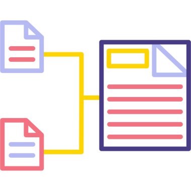 Dosya simgesinin vektör illüstrasyonu