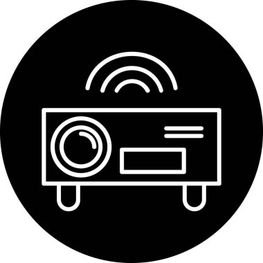 Radyo. Web simgesi basit illüstrasyon