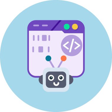 Yazılım programlama simgesi doldurulmuş ana hatlar biçiminde kodlanıyor