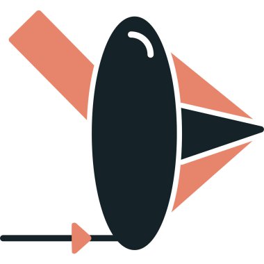 Roket ikonu. Web için basit roket vektör simgeleri çizimi