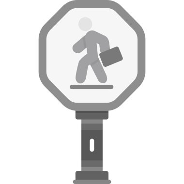 Sokak lambası. Web simgesi basit illüstrasyon