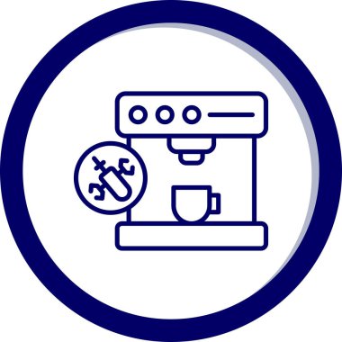 kahve makinesi simgesini, vektör çizim