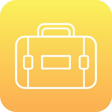 Çanta web simgesi. Basit tasarım. vektör illüstrasyonu