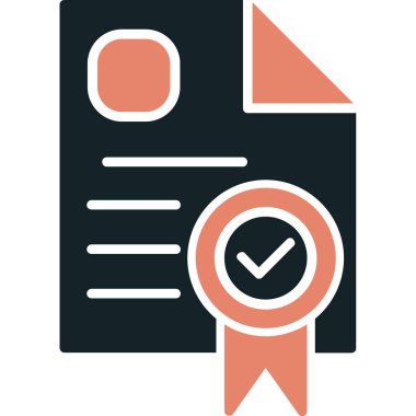 Onaylanmış web simgesi, vektör illüstrasyonu