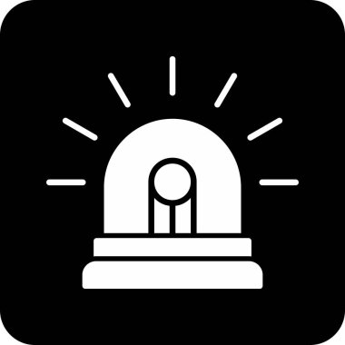 Siren ağı simgesi. Basit tasarım. vektör illüstrasyonu