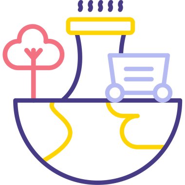 Bulut. Web simgesi basit illüstrasyon