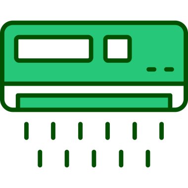 Kasa simgesi renk ana hatları vektörü