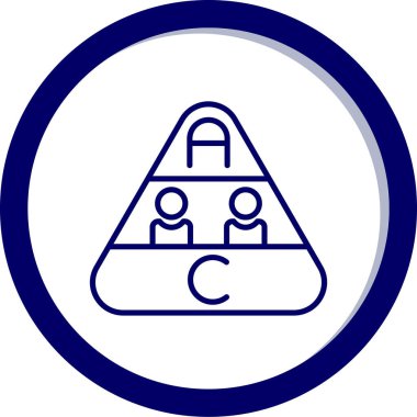 İnsan simgesinin vektör illüstrasyonu