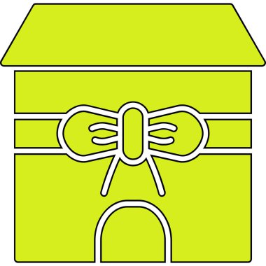 Bir hediyenin basit vektör çizimi