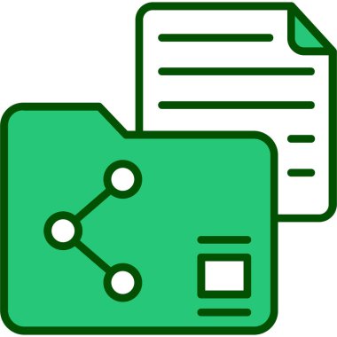 belge simgesi vektör illüstrasyonu