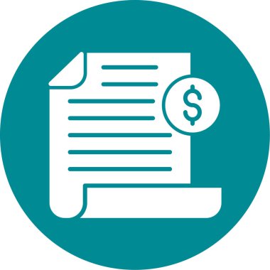 Belge. Web simgesi basit illüstrasyon