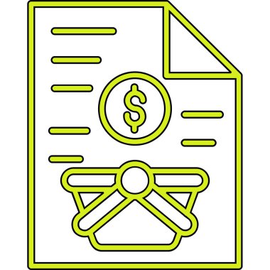 Dolar. Web simgesi basit tasarım