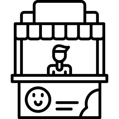 servis simgesi, vektör illüstrasyonu