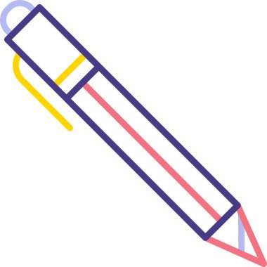 Kalem. Web simgesi basit illüstrasyon